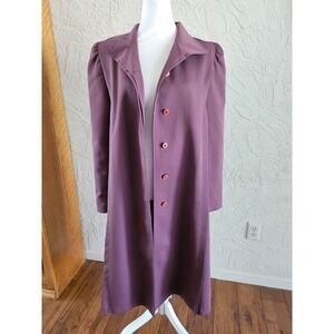 Vintage Forecaster International Women's 9/10 Long Trench Raincoat Jacket